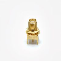 Nuovo Arrivo Connettore Coassiale RF KHD1, Presa Femmina per Montaggio PCB a Saldare, 50 Ohm DC-18GHz, Accessori Connettore con Contatti Placcati Oro