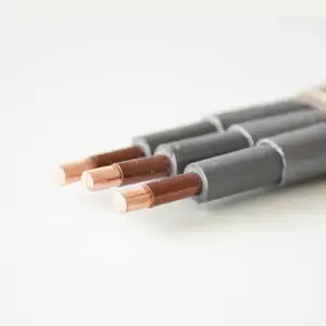 Factory Fluoroplastic Sheathing Pressure Resistant Copper Or Ai Conductor Copper Electric Wire ESP Power Cable