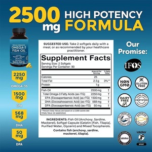 <span class=keywords><strong>Huile</strong></span> de poisson des grands fonds 2200mg <span class=keywords><strong>en</strong></span> capsules molles, marque privée OEM/ODM, complément d'oméga-3 pour renforcer l'immunité des adultes - Product Image 4