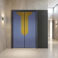 Porte coupe-feu en acier moderne sur mesure, porte d'entrée blindée, barre anti-panique, porte de sortie d'urgence pour bâtiment commercial