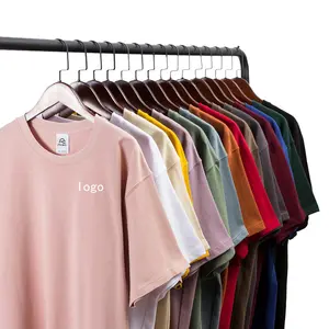 New Design Unisex Multi-Size Short Sleeve 100% Cotton Customized Casual Drop Shoulder T-Shirts