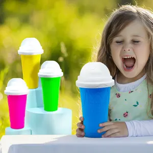 Slushie cup Maker bóp slushy Máy đông lạnh ma thuật slushy cup Ice Cream Maker công cụ mát mẻ cho nước trái cây và đồ uống