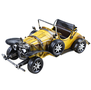 Modellino <span class=keywords><strong>Auto</strong></span> in Latta Vintage Fatto a Mano, Accessori Decorativi per <span class=keywords><strong>Auto</strong></span> Classiche, Oggetti di Scena per Fotografia - Product Image 1