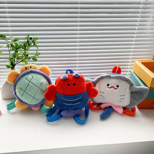 Zaino personalizzato con animali di peluche e cartoni animati Kawaii <span class=keywords><strong>Manta</strong></span> giocattoli di peluche tartaruga marina borsa zaini - Product Image 6