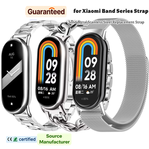 Bracelet en acier inoxydable Miband 10 9 8 pour <span class=keywords><strong>Xiaomi</strong></span> Smart <span class=keywords><strong>Band</strong></span> 10, bracelet en maille milanaise pour <span class=keywords><strong>Xiaomi</strong></span> Mi <span class=keywords><strong>Band</strong></span> 9 8 - Product Image 1