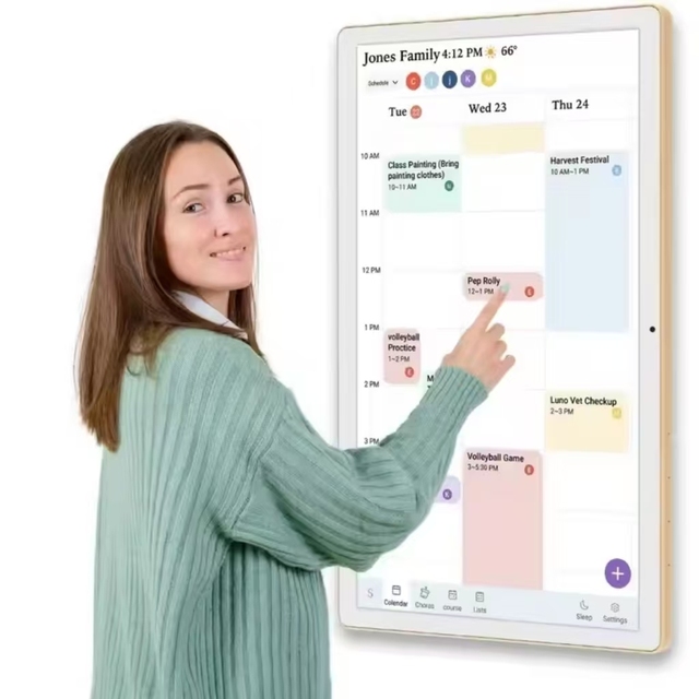 Smart Wall Mounted Rk3576 Calendar Digital Signage Digital Planner Touch Screen Family Calendar Screen Advertising Display