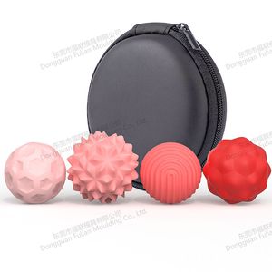 Paquete de 4 Juguetes Antiestrés de Silicona, Bolas Magnéticas Texturizadas para TDAH, Autismo y Ansiedad - Product Image 1