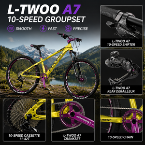 Bicicleta de Montaña de Aluminio de 26 Pulgadas, 10 Velocidades, Suspensión de Aire con Frenos de Disco Hidráulicos, Bicicleta Rígida para Adultos, Venta al Por Mayor OEM ZL-AL-01M 2 - Product Image 3