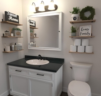 Étagère murale flottante en bois robuste 6 pièces, multifonctionnelle et écologique, pour cuisine – Meilleure vente