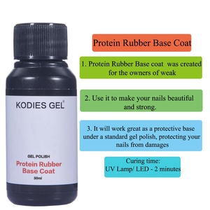KODIES GEL 30ML Capa <span class=keywords><strong>base</strong></span> de goma proteica Esmalte en gel Suministros para <span class=keywords><strong>uñas</strong></span> Fabricación Capa superior súper brillante Salón - Product Image 3