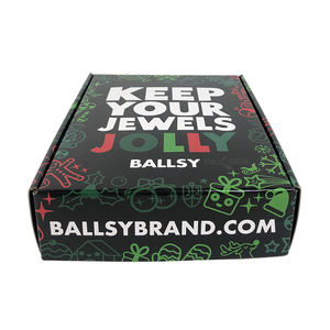 Caja de correo de envío de joyería negra Laminación mate E-Flute Cartón corrugado Mailer Suscripción Embalaje de papel para artículos de lujo - Product Image 4