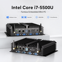 Mini PC con Procesador Intel Core i3/i5/i7, Computadora de Escritorio 5005U/4200U/5500U, Carcasa para Computadora, Windows 11/Linux, Ranura SIM para 4G, Computadora Industrial