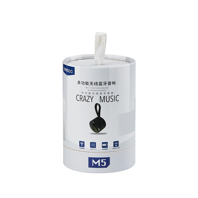 Premium Design Custom Logo Electronic Products Packaging Paper Cardboard Cylinder Round Tube Outdoor Mini Bluetooth Speaker Box