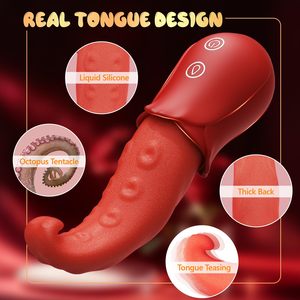 LOVE.An octopus simulation tongue <b>vibrator</b> with Teasing the backyard honey Bean G-spot sex toy - Product Image 3
