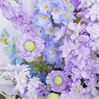 Boule de fleurs artificielles en soie violette romantique, chemin de table de mariage, luxe, haute qualité, durable, livraison rapide, décorations florales