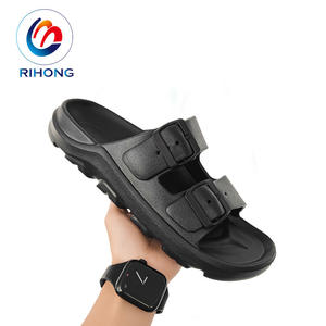 2024 mode chaude personnalisé oem logo liège hommes boucle sandales sandale <span class=keywords><strong>double</strong></span> boucle pantoufles - Product Image 3