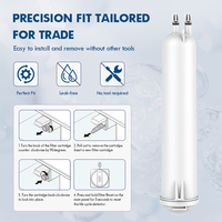 Filtre à eau pour réfrigérateur PUREZA, charbon actif, certifié NSF, durée de vie du filtre de 6 mois, compatible EDR3RXD1 4396841 4396710 46-