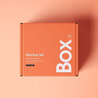 Emballage en carton ondulé avec impression de logo personnalisé, boîte d'expédition postale auto-adhésive