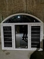Fenêtre fixe en PVC de style européen et américain avec fenêtre et porte en vinyle à battant