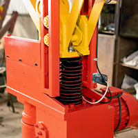 Mini-grue électrique rotative avec moteur, bras articulé, roulement et pompe, portée 6 m, hauteur de levage 2,4 m, commande manuelle/télécommande, en métal