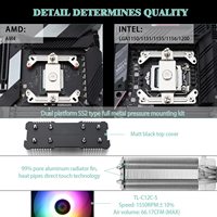 Thermalright Assassin X120 Refined SE ARGB CPU Air Cooler 4 Tubos de calor Disipador de calor Tecnología AGHP para caja