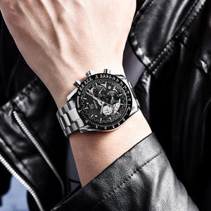 Reloj de pulsera de cuarzo de acero inoxidable para hombre, cronógrafo Original personalizado de lujo, resistente al agua, nuevo diseño de moda, venta al por mayor - Product Image 5