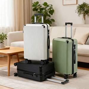 Valise personnalisée rechargeable givrée légère unisexe, petite valise de voyage avec roulettes silencieuses et poignée télescopique - Product Image 2