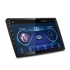 Venta al por mayor 2din car stereo android wifi cam-Radio con GPS para coche, reproductor Universal con Android 9,1, 9 pulgadas, 2 Din, 1 GB de RAM + 16 Gb de ROM, WIFI, cámara trasera