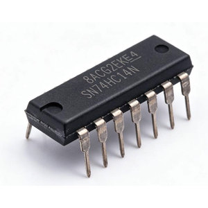 SN74HC14N Componente Electrónico Original, Proveedores de Componentes Electrónicos, Schmitt Trigger 2V~6V 21ns6V,50pF 2uA 6 DIP-14, Puertas y Inversores, RoHS - Product Image 1
