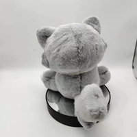 Peluche de chat d'anime personnalisée KINQEE OEM avec rembourrage en coton PP, design réaliste, jouet doux amusant