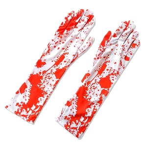 Nuovo arrivo pauroso sangue macchiato di Halloween in poliestere Spandex <span class=keywords><strong>Horror</strong></span> 1set di oggetti di scena in Costume per il servizio fotografico di festa guanti - Product Image 3