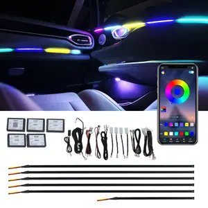 18 IN 1 RGB car atmosphere lights dynamic led ambient light car interior kit universal for 99% of vehicle models