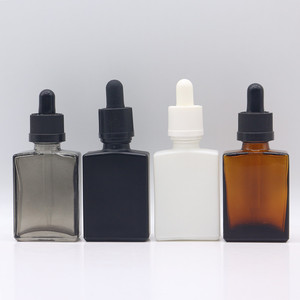 Cao cấp quảng trường rõ ràng Glass dropper chai 30 50 60 100 ml bán buôn USA thị trường hình chữ nhật Glass chai tinh dầu - Product Image 6