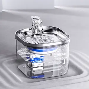 Dispenser air otomatis 64OZ, Dispenser air mancur kucing dengan Filter pengganti dan adaptor