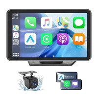 Monitor de Auto Portátil Universal con Pantalla Táctil Multimedia de 7 Pulgadas, Unidad Principal para Auto, Entretenimiento, Carplay, Navegación, MP5, Nueva Actualización