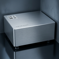 Boîtier d'amplificateur audio haute fidélité de luxe, châssis en aluminium brossé sur mesure