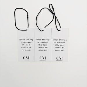 Eco-Friendly Luxury Hang <b>Tags</b> Recycled Paper with Custom Embossed Logo for <b>Clothing</b> Garments & Jewelry - Product Image 3