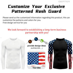 Camiseta de Compresión de Manga Larga con Protección UV para Hombre, Personalizable con Logotipo, para <span class=keywords><strong>Buceo</strong></span>, Secado Rápido, Jiu Jitsu - Product Image 2