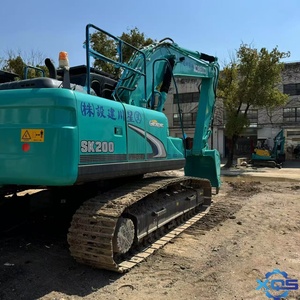 Excavatrice Kobelco SK200 d'occasion, 20 tonnes, hydraulique, moteur Isuzu, boîte de vitesses, engrenages pour travaux de construction, terrassement, municipal - Product Image 4