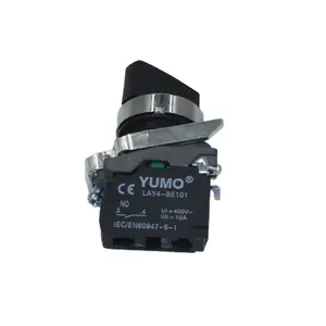 YUMOボタンスイッチLAY4-BD21ポジションスイッチ/標準ハンドルセレクタープッシュボタン