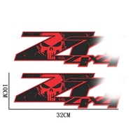Z71 4x4 crâne Logo personnalisé camionnette autocollants étanche carrosserie décoration décalcomanies autocollants personnalisés pour voitures camion SUV