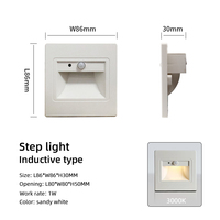 Éclairage d'escalier intelligent à détection de mouvement pour intérieur, chambre, couloir, avec capteur LED, lumières murales pour marches d'escalier