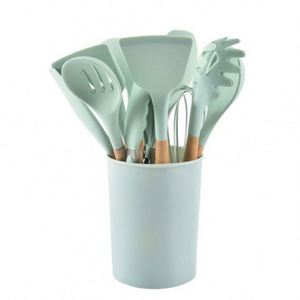 Set di 33 Utensili da Cucina in Acciaio Inox Antiaderente con Manici in Silicone Umite Chef - Product Image 2