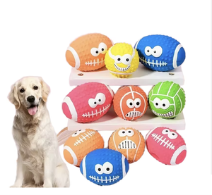 Giocattolo Interattivo per Cani a Forma di Palla da Rugby, in Lattice, Sonoro, Lavabile, Resistente ai Morsi, Gioco per Consumare Energia - Product Image 1
