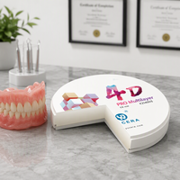 Disque en zircone multicouche esthétique YUCERA 4D PRO adapté à la restauration d'implants complets All-On-4 et All-On-6