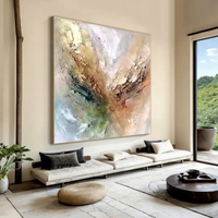 Peinture à l'huile abstraite purement peinte à la main sur toile, décorative moderne pour salon, salle à manger, fond de canapé, hôtel, texture RH
