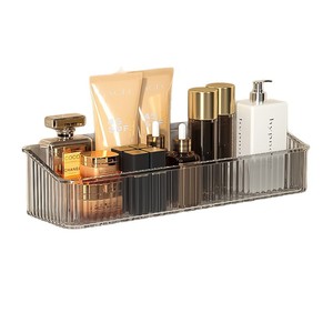 Étagère de rangement murale rectangulaire transparente, sans perçage, pour salle de bain - Product Image 5