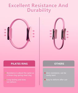 Kit d'équipement de fitness à domicile pour Pilates : Mini ballon de yoga, Cercle magique de Pilates, Anneau de Pilates, Bande de résistance élastique légère - Product Image 3