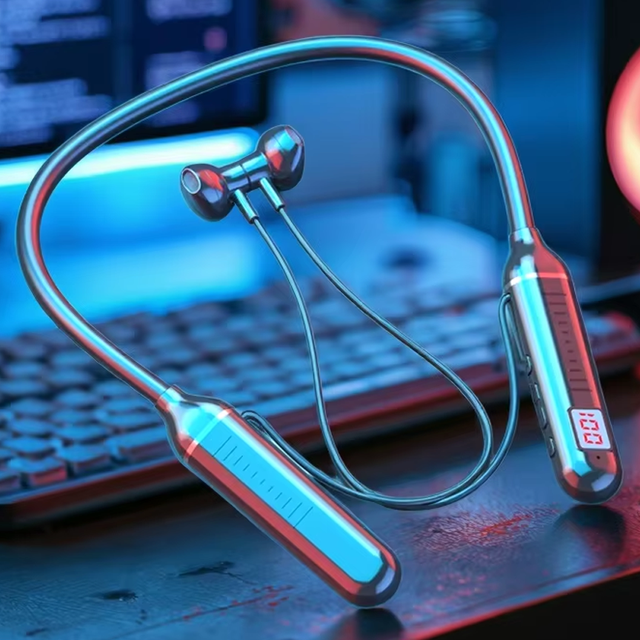 G09 200 Hours Long Battery Call TF Card Dual Mode Natural Magnetic Attraction Waterproof Swetproof Wireless Neck Band Earphone