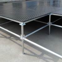 Plateforme de scène portable en bois étanche pour concerts en extérieur et intérieur – Équipement de scène pour test d'installation